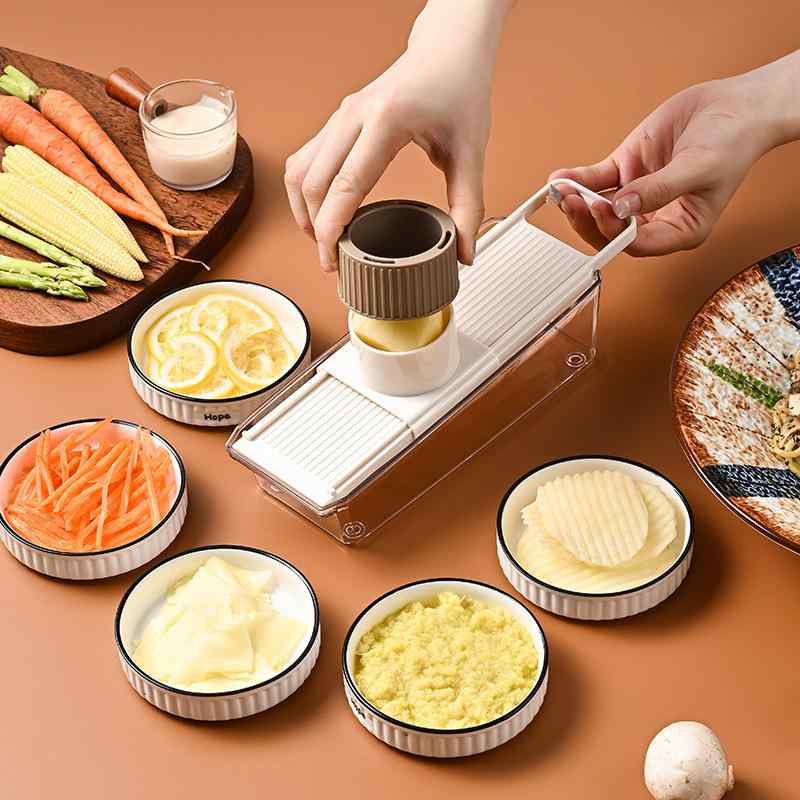 ・サイズ: S・スタイル: モダン・シンプル・カラー: ブラウン・機能: 多機能・カテゴリ: 多機能野菜カッター
