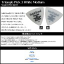 横山健 シグネイチャーピック トライアングル ホワイト ミディアム ken yokoyama Triangle Pick 3 White Medium PR3-WHM　ギターピック　ヨコヤマケン SOLID BOND ソリッドボンド ケンヨコヤマ