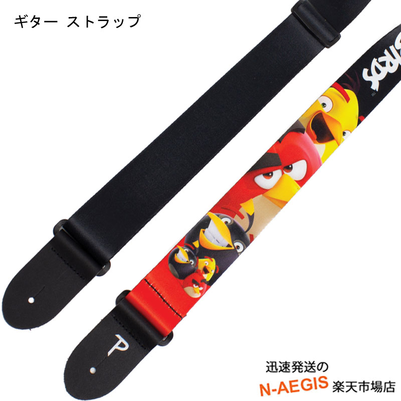 アングリーバード ギターストラップ ペリーズ Perri 039 s ANGRY BIRDS Guitar Strap LPCP-8185 アングリーバーズ アクションパズルゲーム モバイルゲームのアングリーバードのキャラクター柄 ギター用ストラップ