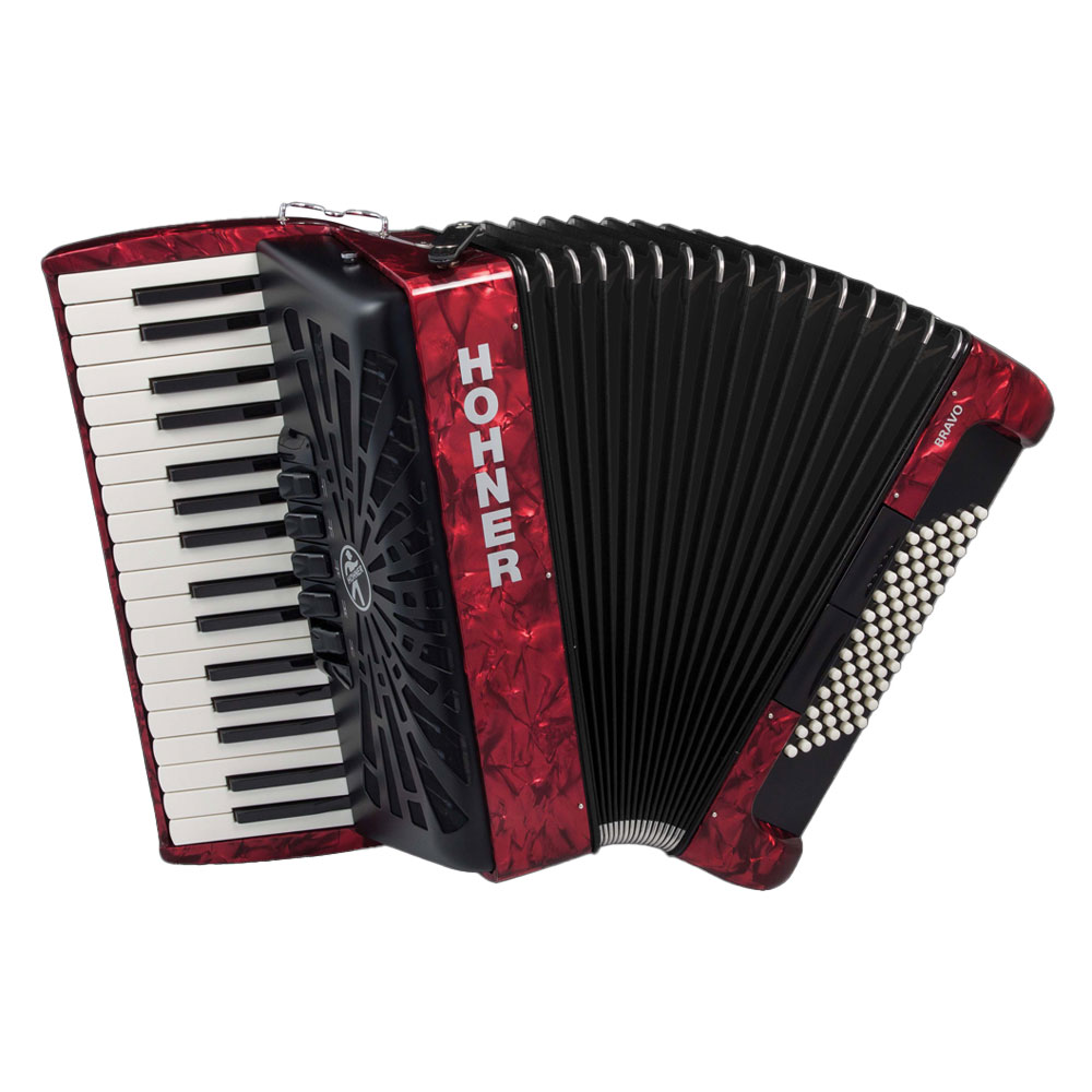 HOHNER クロマチック アコーディオン Bravo III 72RED