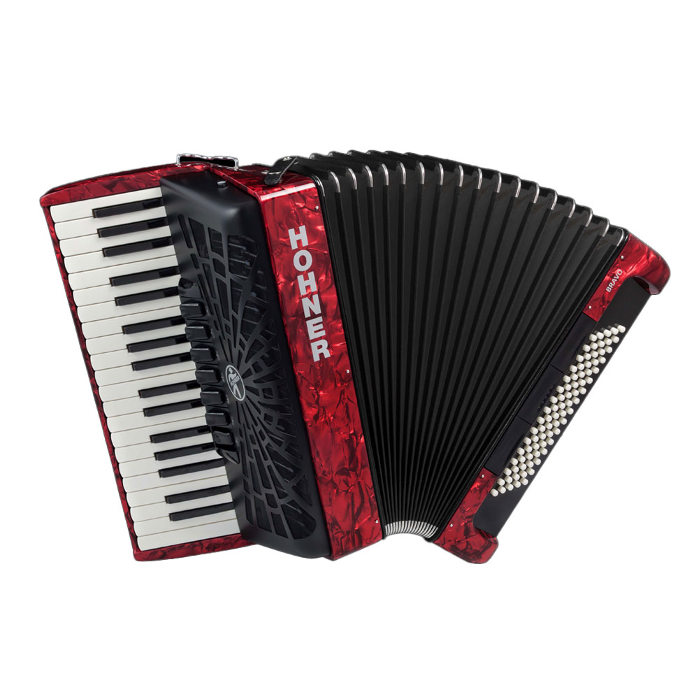 HOHNER クロマチック アコーディオン Bravo III 80 RED