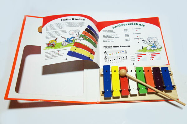 【ポイント5倍☆ブラックフライデー期間限定】goldon/ゴールドン GD11020 カラーメタロフォンブック(8音) ねずみくんが応援♪ 鉄琴【楽ギフ_包装選...