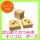 【ポイント5倍☆ブラックフライデー期間限定】はじめてのつみき キリコロ ポーズ G01-1035 WOODYPUDDY 木のおもちゃ ウッディプッディ【楽ギフ_...