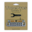 TonePros ブリッジ AVT2G-C クローム TonePros Wraparound Set w/SS1 Locking Studs for Gibson【smtb-KD】