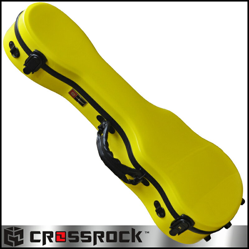 ソプラノウクレレケース CROSSROCK CRF1000SU YL Soprano Ukulele Yellow☆クロスロック イエロー