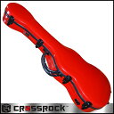 【今だけポイントUP！4月29日まで】バリトンウクレレケース CROSSROCK CRF1000BU RD Baritone Ukulele Red☆クロスロック レッド