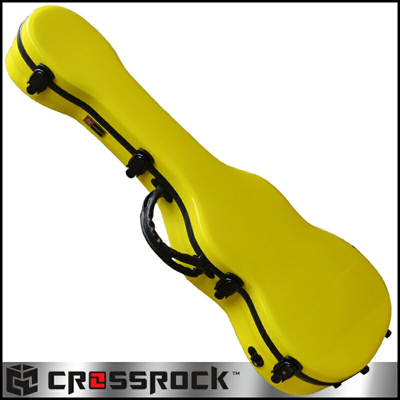 バリトンウクレレケース CROSSROCK CRF1000BU YL Baritone Ukulele Yellow☆クロスロック イエロー