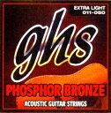 GHS Phosphor Bronze弦は、銅とスズ、リンの合金（リン青銅）を6角コアに巻いた丈夫な弦です。このコンビネーションはリッチでブライトなトーンを長持ちさせてくれます。この巻き弦は不快なオーバートーンを発することなくブライトなトーンを生み出してくれます。Copper-Tin-Phosphor AlloyGAUGE GUIDES315 [E:.011/B:.014/G:B22/D:B30/A:B38/E:B50]S325 [E:.012/B:.016/G:B24/D:B32/A:B42/E:B54]TM335 [E:.013/B:.017/G:B24/D:B32/A:B42/E:B56]S335 [E:.013/B:.017/G:B26/D:B36/A:B46/E:B56]>