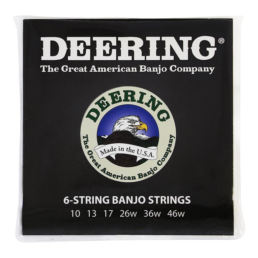 【3個まとめ買いで送料無料！】ギターバンジョー弦　DEERING　ST-6 ギターバンジョー用弦 ディーリング 6-STRING BANJO STRINGS Made in U.S.A.