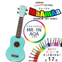 おっ!ねだん以上 ソプラノウクレレ 初心者にオススメ 入門用 マァーマァ MaAmAa MR1N MR1N AQUA アクア ケース付:-p2 2412ss