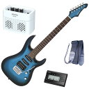 【ポイント10倍!期間限定!】セイコーチューナー&アンプ&教則セット!アリア エレキギター AriaProII MAC-STD MBS+SAT10B+ギターストラップ+AG-05 WH+教則DVD(2)