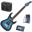 セイコーチューナー&アンプセット!アリア エレキギター AriaProII MAC-STD MBS+SAT10L+ギターストラップ+AG-05 BK