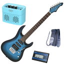 セイコーチューナー&アンプセット!アリア エレキギター AriaProII MAC-STD MBS+SAT10L+ギターストラップ+AG-05 BL