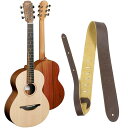 レザーストラップ付 Sheeran BY Lowden ピックアップ付アコースティックギター W-02 スプルース&ローズウッド エドシーラン
