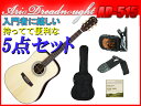 【初心者向け5点セット】Aria Dreadnought AD-515/NAT ナチュラル トップ・サイド:オールソリッド Dreadnought(ドレッドノート)サイズ アリアドレッドノート アリドレ【送料込】【smtb-KD】【P5】
