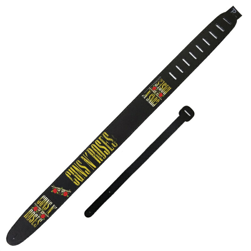 【ポイント5倍☆ブラックフライデー期間限定】ギターストラップ ギター用ストラップ Perris P25GNR-6003 2.5inch Leather STRAP GUNS N ROSES/ペリーズ 2.5インチ レザーストラップ ガンズアンドローゼス