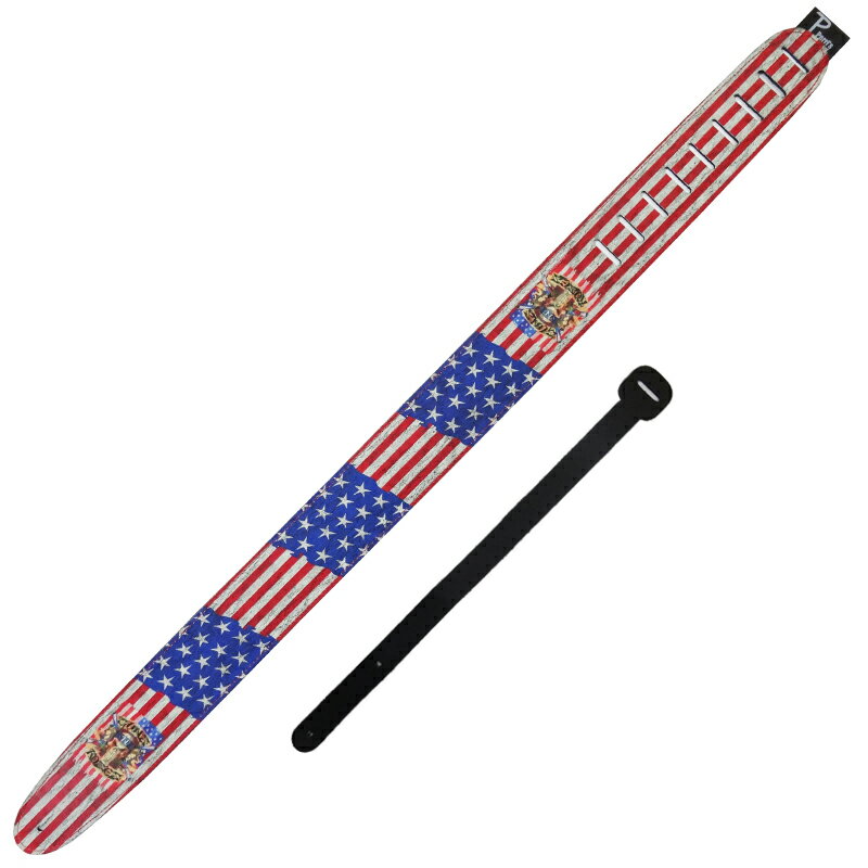 【ポイント5倍☆ブラックフライデー期間限定】ギターストラップ ギター用ストラップ Perris P25GNR-6004 2.5inch Leather STRAP GUNS N ROSES/ペリーズ 2.5インチ レザーストラップ ガンズアンドローゼス