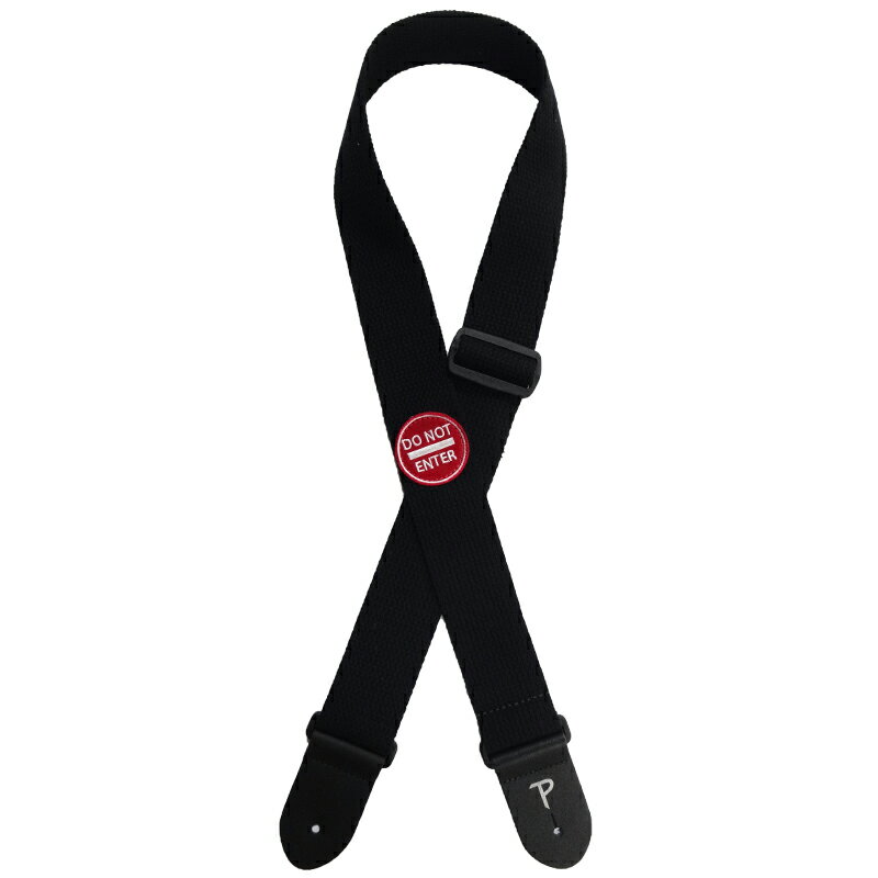 【ポイント5倍☆ブラックフライデー期間限定】ギターストラップ ギター用ストラップ Perris CWSPAT-6591 COTTON W/ DO NOT ENTER PATCH/ペリーズ コットン