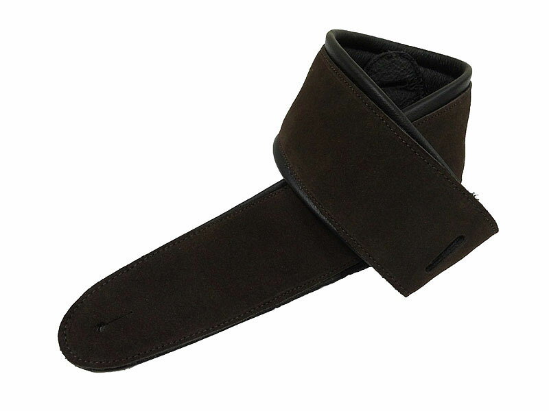 【ポイント5倍☆ブラックフライデー期間限定】ギターストラップ ギター用ストラップ Perris Perri's APSDX-1601 2.5inch BROWN SUEDE W/LEATHER PADDING
