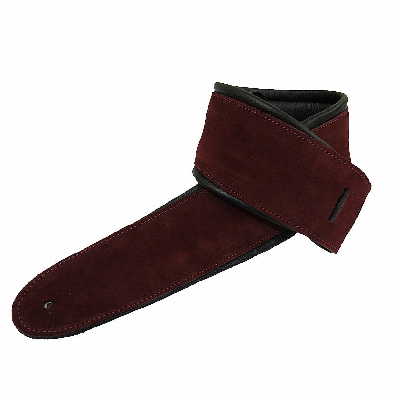 【ポイント5倍☆ブラックフライデー期間限定】ギターストラップ ギター用ストラップ Perris Perri's APSDX-1602 2.5inch BURGANDY SUEDE W/LEATHER PADDING