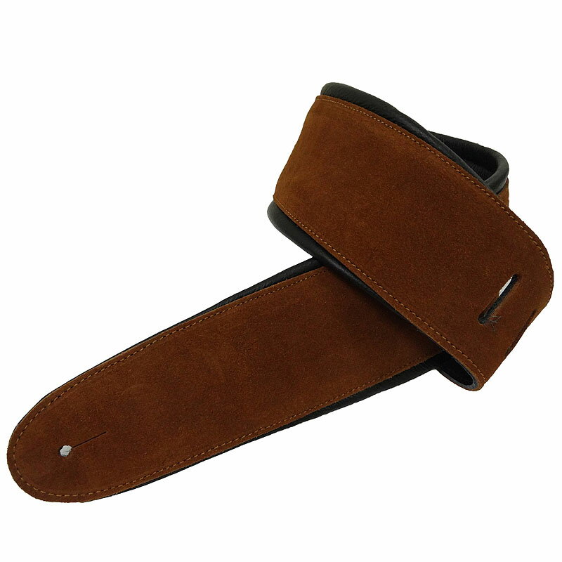 【ポイント5倍☆ブラックフライデー期間限定】ギターストラップ ギター用ストラップ Perris Perri's APSDX-1604 2.5inch RUST SUEDE W/LEATHER PADDING