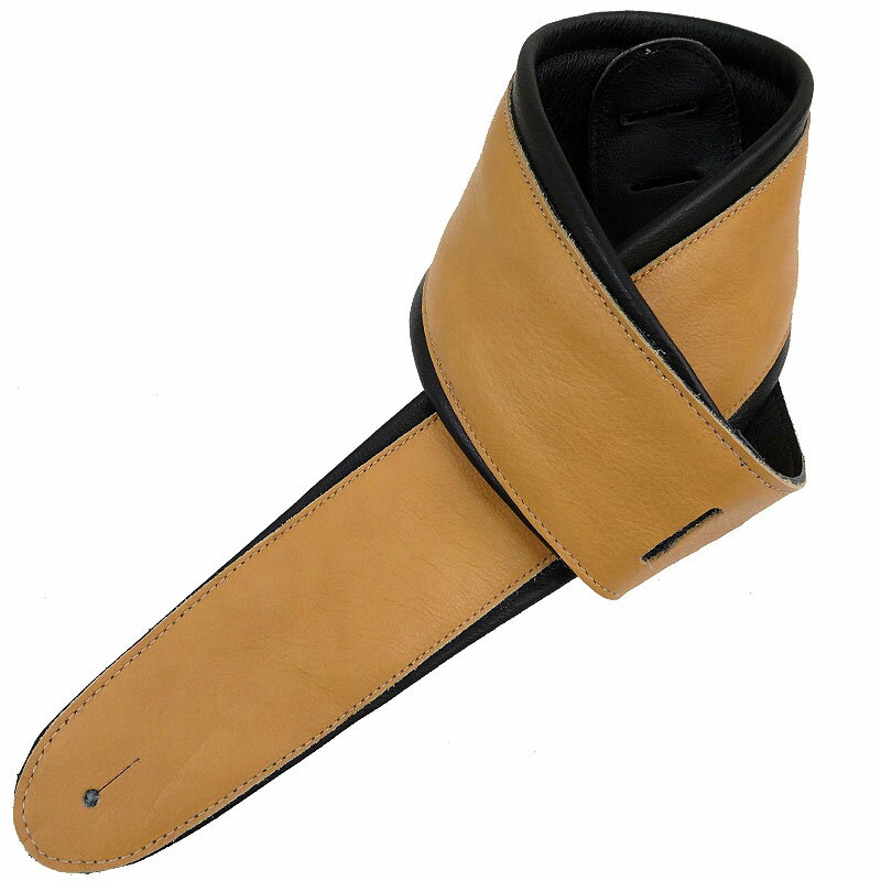 【ポイント5倍☆ブラックフライデー期間限定】ギターストラップ ギター用ストラップ Perris Perri's AP01-2134 2.5inch LEATHER PADDED TAN