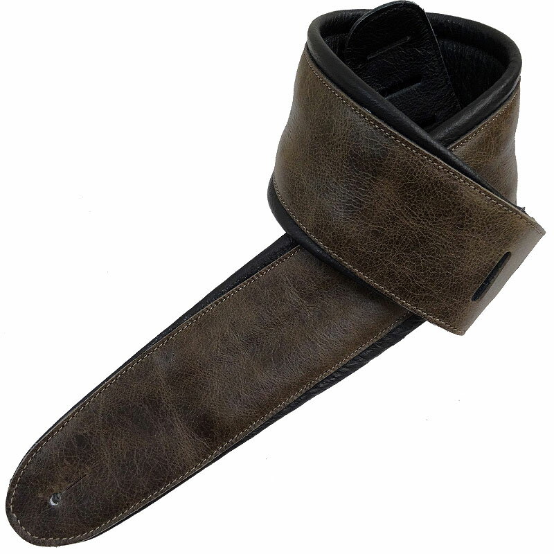 【ポイント5倍☆ブラックフライデー期間限定】ギターストラップ ギター用ストラップ Perris Perri's AP01-2149 2.5inch LEATHER PADDED WRINKLE BROWN