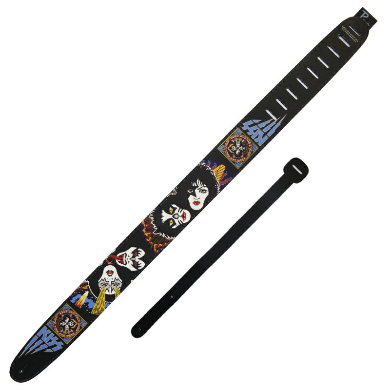 ギターストラップ ギター用ストラップ Perris P25KISS-8048 2.5inch Leather STRAP KISS/ペリーズ 2.5インチ レザーストラップ キッス 202512ss