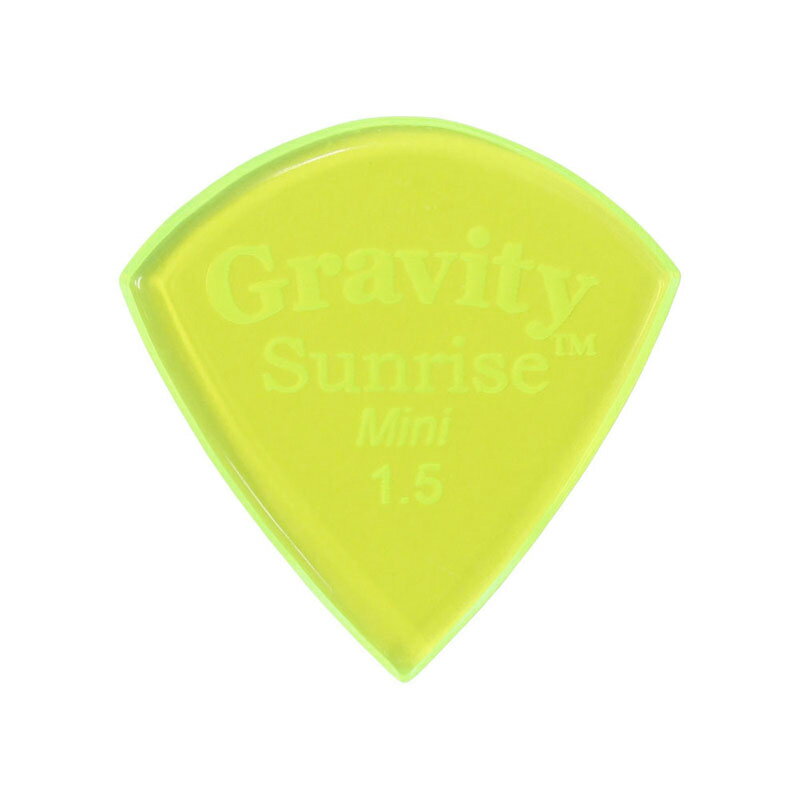 グラビティギターピック ギター用ピック GSUM15P -Sunrise Mini 1.5mm, Fluorescent Green