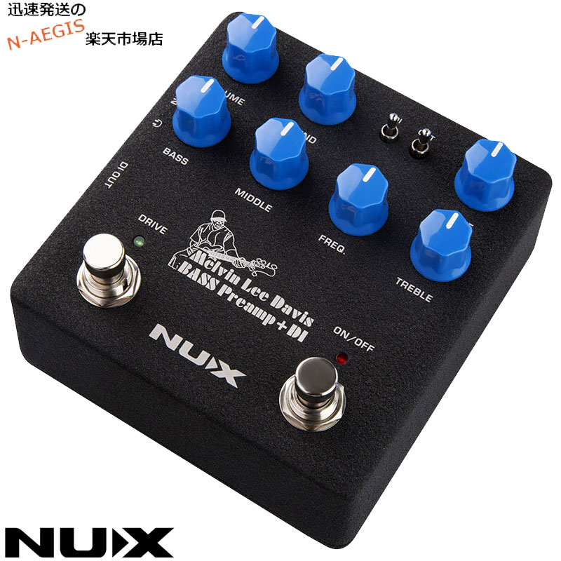 NUX ベースプリアンプ DIボックス オーディオインターフェイス MLD Effector Melvin Lee Davis Bass Preamp + DI　NBP-5 NBP5