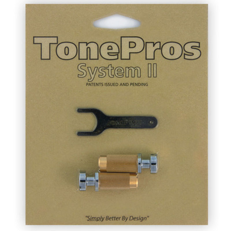 トーンプロズ ロッキング・スタッド＆アンカーセット クローム TonePros Metric Locking Studs SM1-C