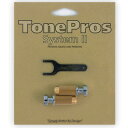 トーンプロズ ロッキング・スタッド&アンカーセット クローム TonePros Metric Locking Studs SM1-C