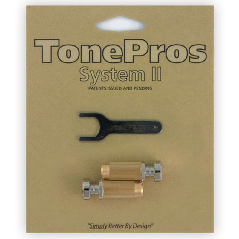 トーンプロズ ロッキング・スタッド＆アンカーセット ニッケル TonePros Standard Locking Stud SS1-N