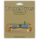 トーンプロズ エレキギター用テールピース ゴールド 日本製、アジア製向き TonePros Metric Aluminum Tailpiece T1ZA-G