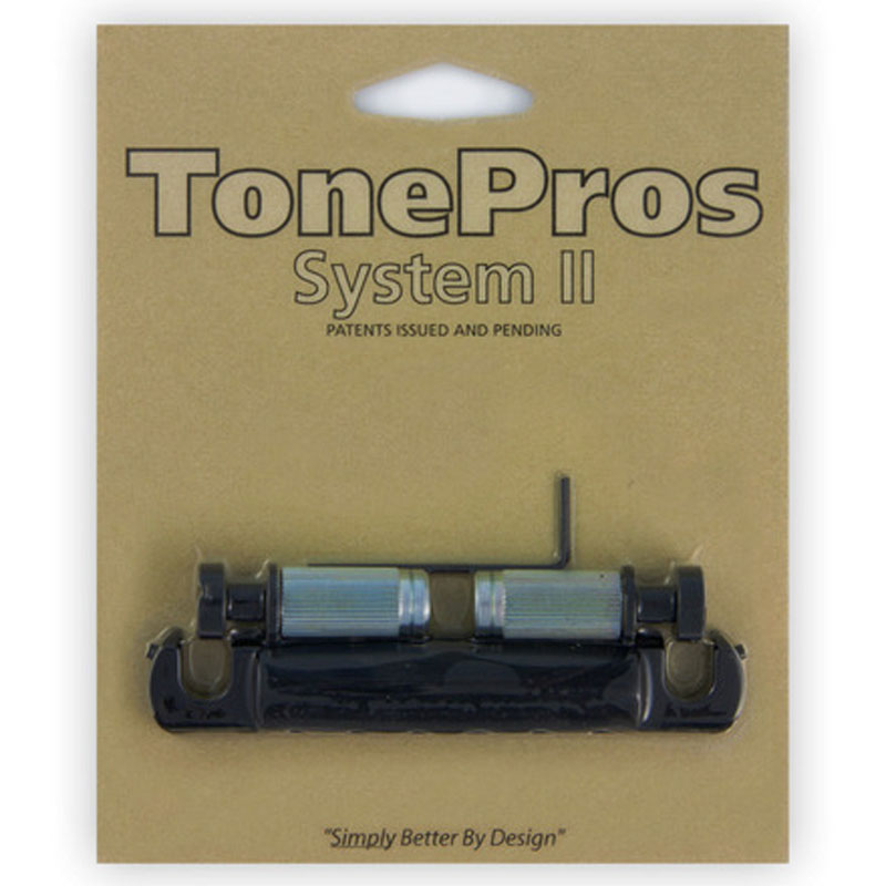 【ポイント5倍☆ブラックフライデー期間限定】トーンプロズ エレキギター用テールピース ブラック TonePros Standard Aluminum Tailp...