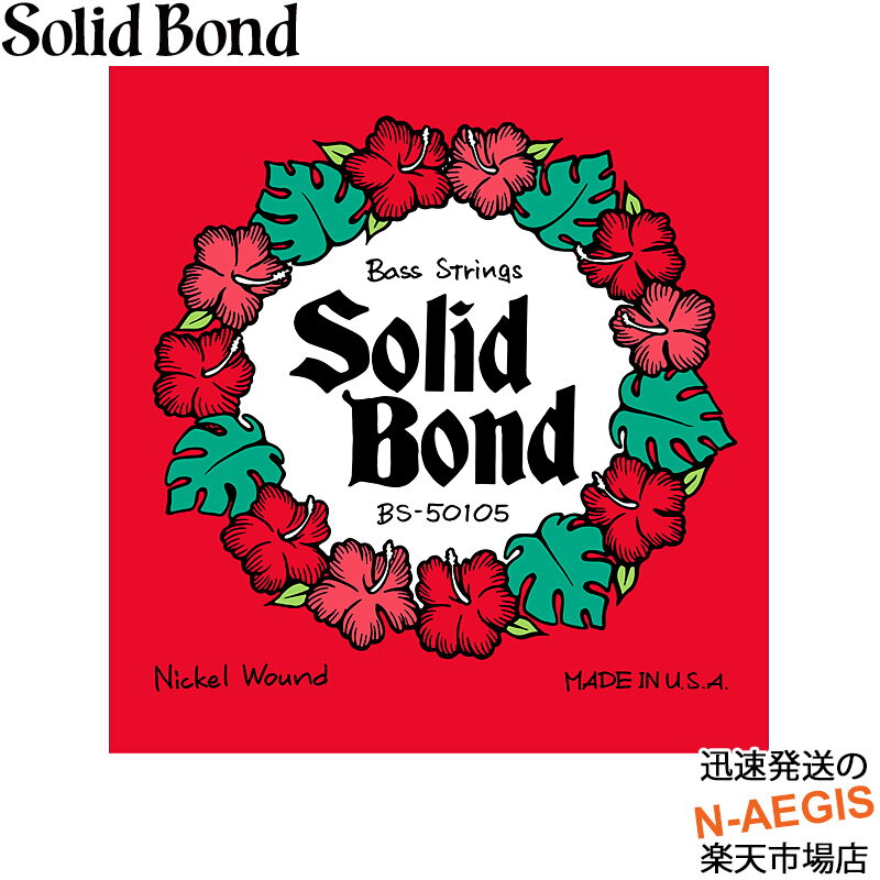 エレキベースギター弦 SolidBond Bass Guitar Strings 050-105 BS-50105 ソリッドボンド【P2】