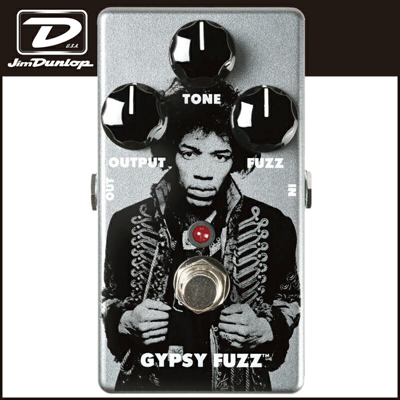 【商品説明】JHM8 JIMI HENDRIX GYPSY FUZZBand of Gypsysのファズフェイスサウンドを再現したモデル。伝説のロック・フォトグラファー：Gered Mankowitzによる象徴的なヘンドリックスの写真が筐体にデザインされているのもこのペダルの特徴です。※画像はサンプルで。ご覧いただく環境によっては色合いが異なって見える場合がございます。