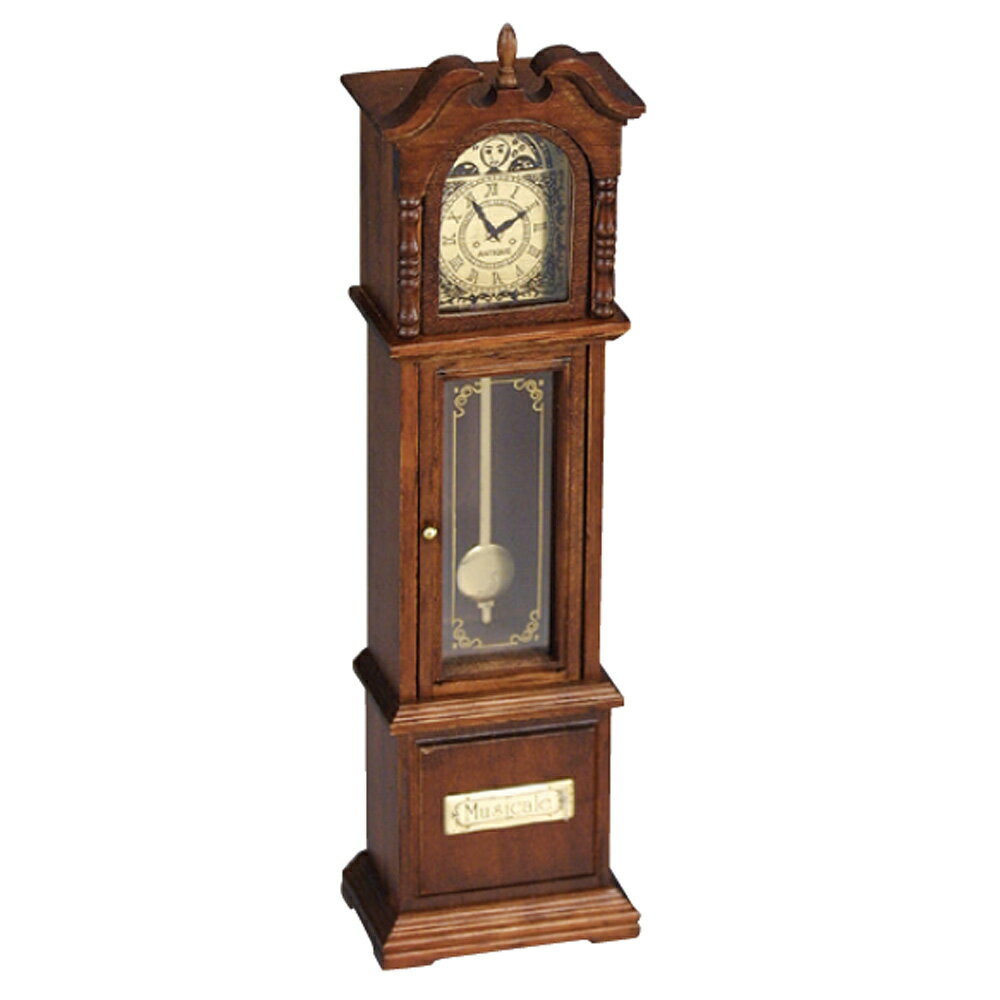 木製ミニアンティークオルゴール 古時計 ~おじいさんの古時計~ ニデックインスツルメンツ オルゴール
