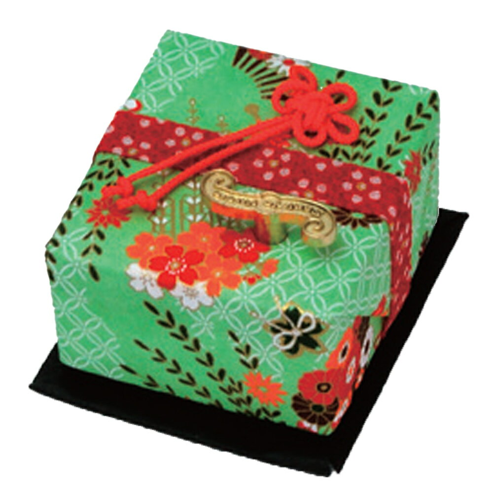 花結び小箱オルゴール かんざし薄緑 ~星に願いを~ ニデックインスツルメンツ オルゴール