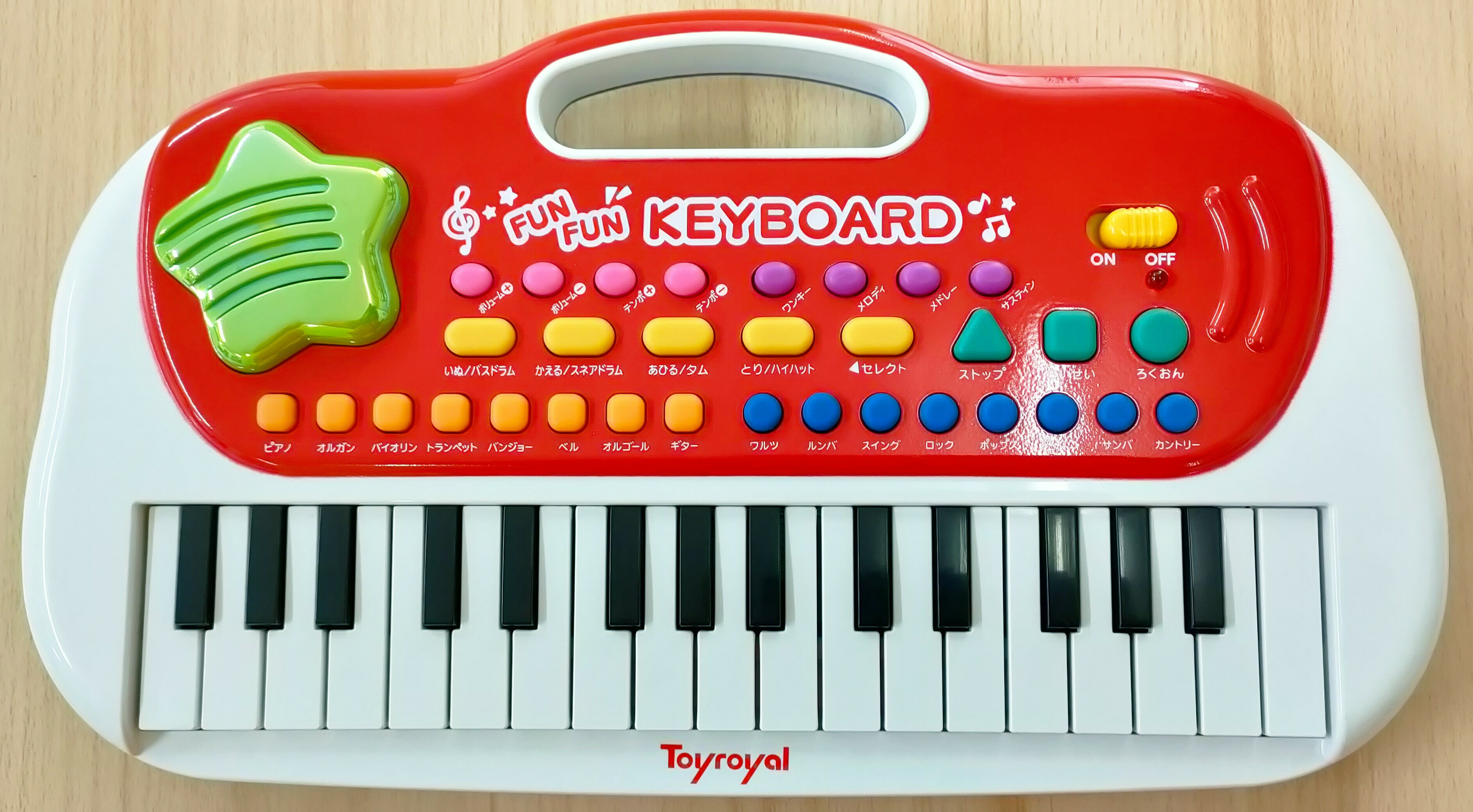 【ポイント5倍☆ブラックフライデー期間限定】【メッセージカード無料サービス!】8840 FUNFUN キーボード Toyroyal 楽器のおもちゃ 男の子向け ...