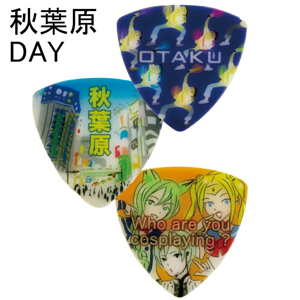 日本のおみやげギターピック PICKBOY ピックボーイ ・ギフトパック3枚入 秋葉原DAY PB100/AKB1