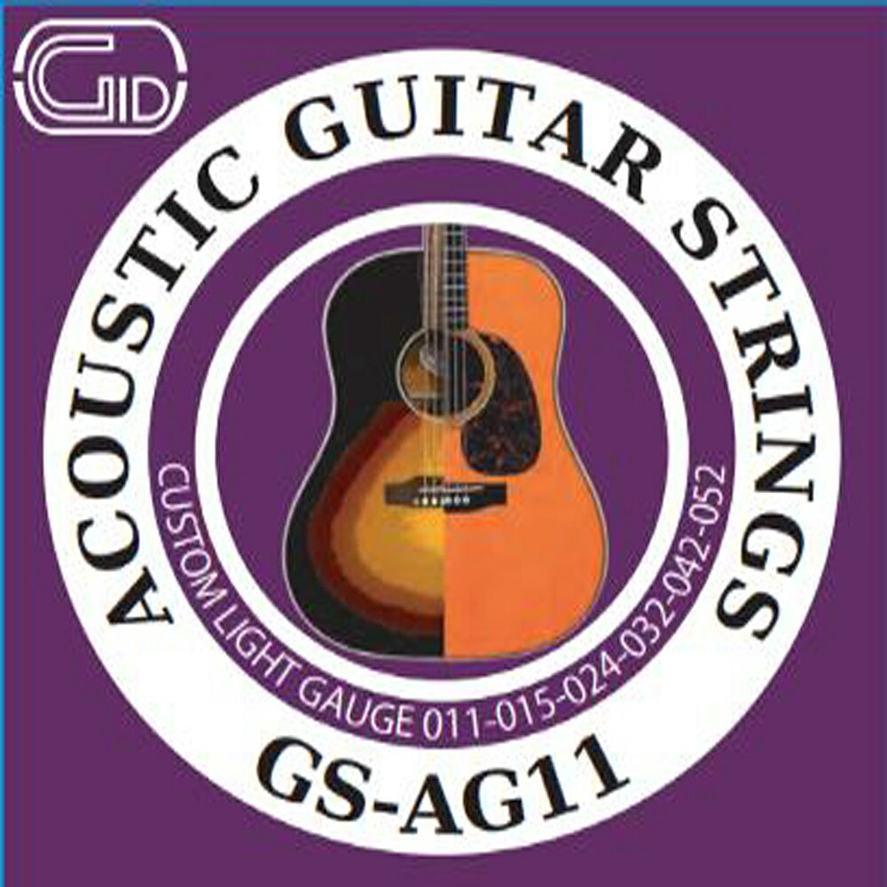 【今だけ！スーパーSALE価格】ジッド アコースティックギター弦 カスタムライト GS-AG11 CUSTOM LIGHT GAUGE 202512ss