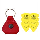 【ピックケース+ピック6枚セット】Perri's ピックケース RED PICKKEY-6673 + Jim Dunlop Tortex 431B 0.73mm 6枚