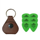 【ピックケース+ピック6枚セット】Perri's ピックケース TAN PICKKEY-6675 + Jim Dunlop Tortex 418B 0.88mm 6枚