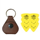 【ピックケース+ピック6枚セット】Perri's ピックケース TAN PICKKEY-6675 + Jim Dunlop Tortex 431B 0.73mm 6枚