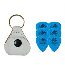 【ピックケース+ピック6枚セット】Perri's ピックケース WHITE PICKKEY-6676 + Jim Dunlop Tortex 418B 1.00mm 6枚