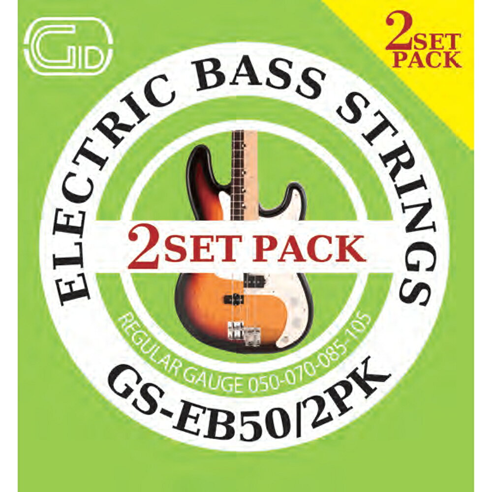 【ポイント10倍！今だけ】【お得な2セットパック弦】ベース弦 ジッド GID レギュラー GS-EB50/2PK REGULAR GAUGE