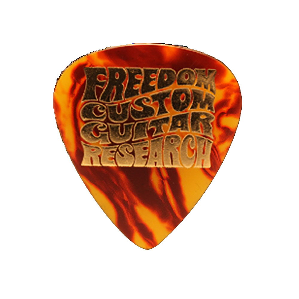 フリーダム ギターピック 1枚セット セルロイド ティアドロップ べっ甲柄 1.2mm Teardrop 120 Tortoise SP-PK-05