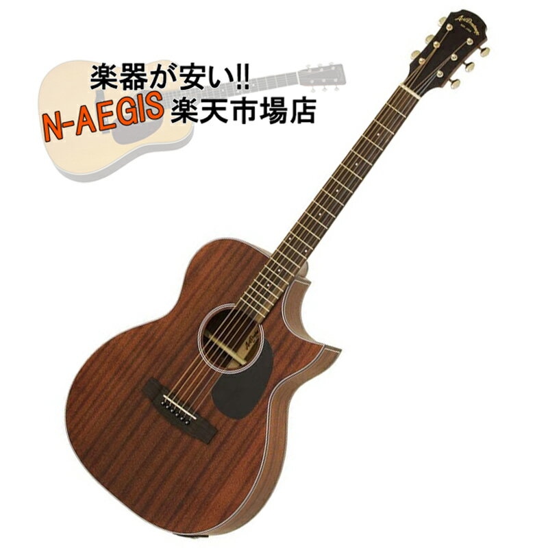 ԥååդ 쥯ȥåƥå ꥢɥåɥΡ եȥդ AF-101MHCE N Mahogany - Electric Cutaway - Aria Dreadnought