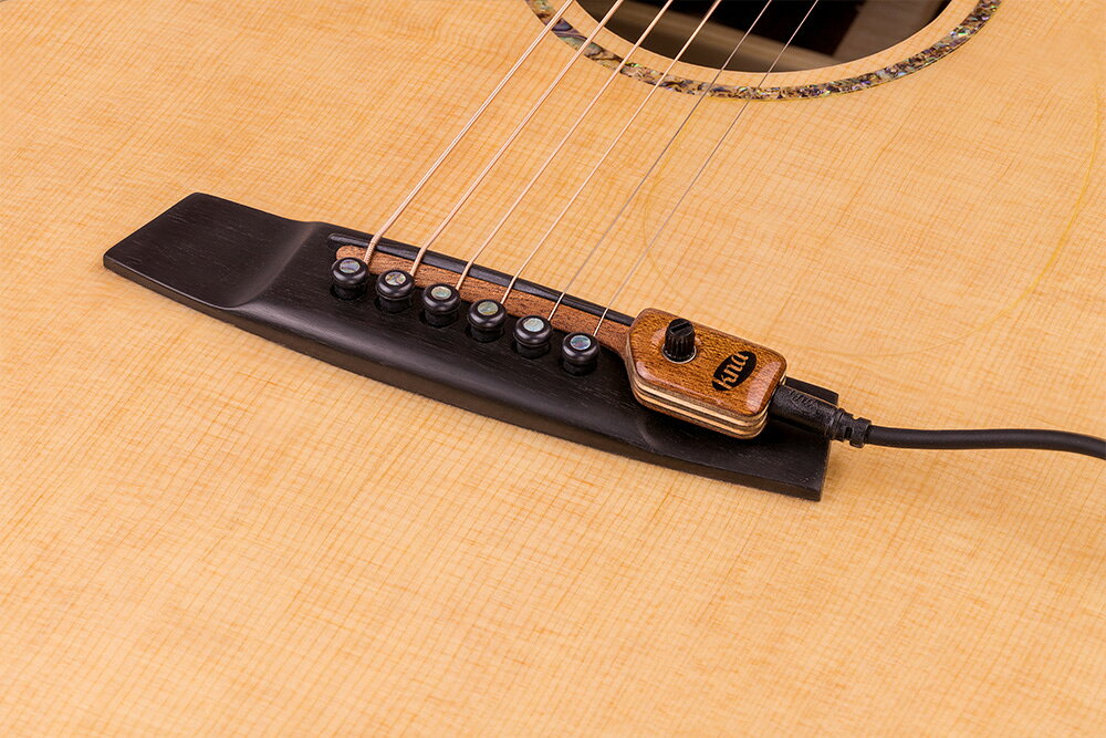 KNA アコースティックギター用ピックアップ クレモナ SG-2 Acoustic / Steel string guitar bridge piezo pickup with volume control